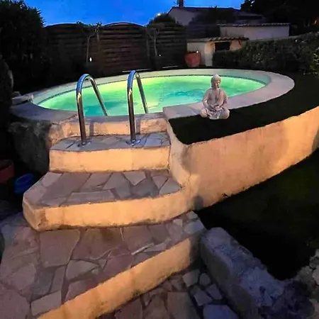Piscine Cosy, 3 Chambres, 3 Sdb, Havre De Paix A 10 Min Des Plages 莫吉奥