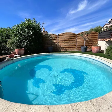 别墅 Piscine Cosy, 3 Chambres, 3 Sdb, Havre De Paix A 10 Min Des Plages