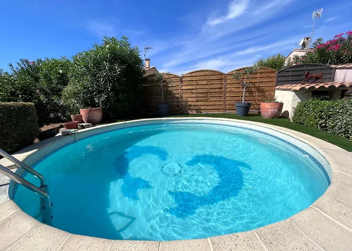 빌라 Piscine Cosy, 3 Chambres, 3 Sdb, Havre De Paix A 10 Min Des Plages